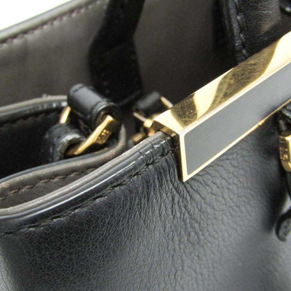 FENDI Black Leather Shoulder Bag - Picture 8 of 16